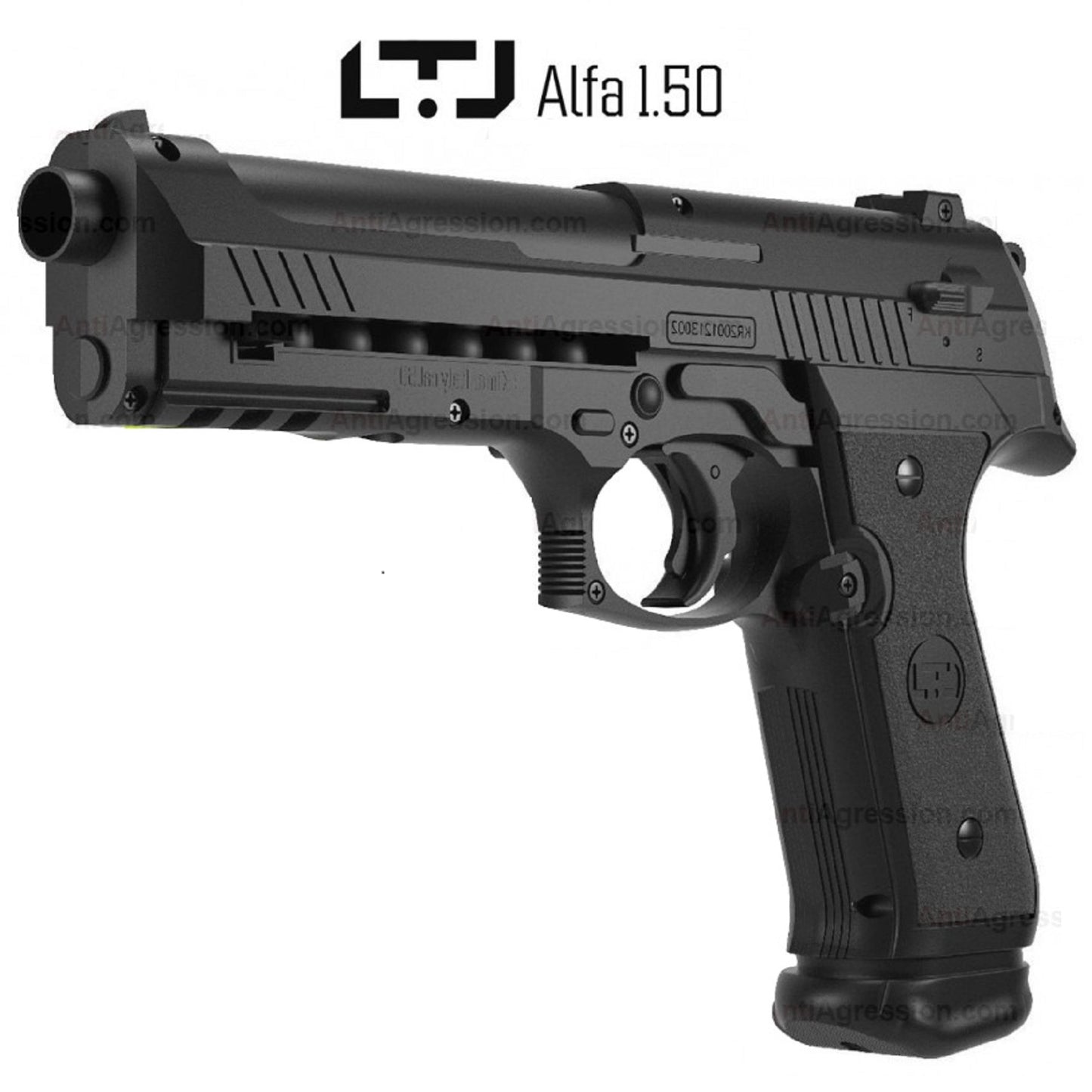 KIT PISTOLA TRAUMATICA ALFA 1.50LTL CAL.50