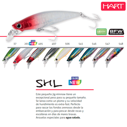 SEÑUELO HART SHL 1205 - EXTRA FAST SINKING 50G  / 113MM